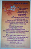 Wife Nice Verse Keepsake Wallet Purse Greeting Card
