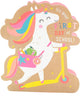 First Day Of School Card For Girl Unicorn