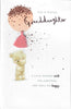For A Special Granddaughter Cute Nutmeg Birthday Card