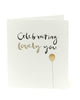 Celebrating Lovely You Glitter Finished Birthday Card