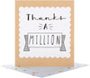 Thanks A Million Classic Design Thank you Card
