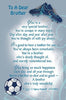 To A Dear Brother Sentiment Verse Keepsake Wallet Greeting Card