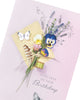 Embossed Cute Floral Design Into The Medow Range Birthday Card