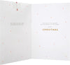 Contemporary Design with Hanging Attachment and Hidden Message Mum and Dad Christmas Card