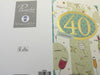 40th Birthday Card