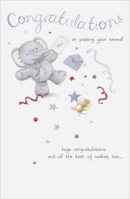 Elliot & Buttons Exam Congratulations Greeting Card
