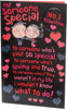 Special Valentine's Day Card for One I Love Poem Style Includes Badge