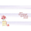 Happy Birthday Wishes Vase Of Flowers Card