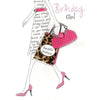 " Birthday Girl " Handmade Open Birthday Card
