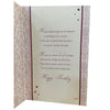Female Birthday Card With Morden Sentimental Verse