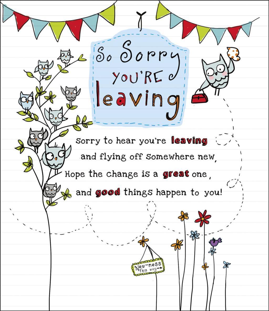 Goodbye And Good Luck Cards Goodbye, Leaving & Good Luck Cards