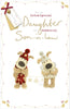 For An Extra Special Daughter And Son In Law Sweet Boofles Christmas Card