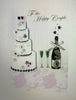 Second Nature Collectable "To the Happy Couple" Handmade Wedding Card
