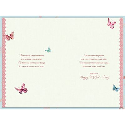 Open Mum Bird Cage Mother's Day Card