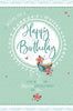 Cupcake With White Icing Birthday Card
