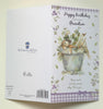 Happy Birthday Card From Your Grandson Cute Dog And Herbs Plant