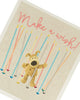 Make a Wish Boofle with Candles Birthday Card