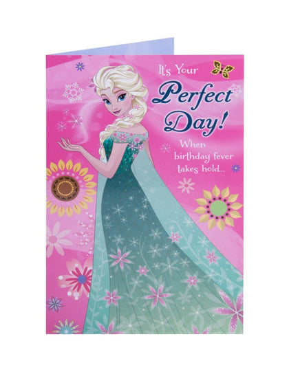 Elsa Birthday Greeting Card On Her Perfect Day