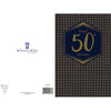 Fiftieth Men's 50th Birthday Card with Gold Foil