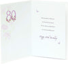 Kathryn White 80th Birthday Greeting Card
