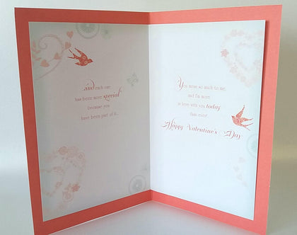 Happy Memories In Love Sentimental Verse Valentine's Day Card