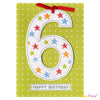 Boy Age 6 Stars Birthday Card