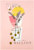 Mum Mother's Day Card Floral with Bee Attachment