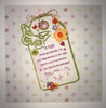 Mum Tag With Lovely Verse Handmade Luxury Mother's Day Card