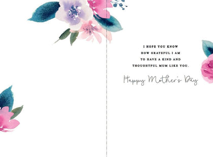 Traditional Floral Design Mother's Day Card from Son