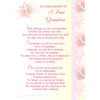 Loving Memory of Grandma Graveside Memorial Card