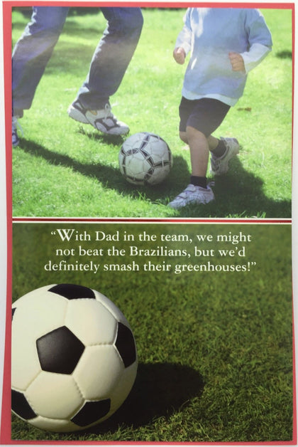 Funny Shaped Balls With Dad Father's Day Greeting Card