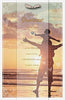 Grandad With Love Sentimental Verse Seaside Scene Design Birthday Card