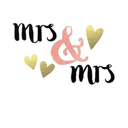 Mrs & Mrs Wedding Congratulations Hotchpotch Greeting Card