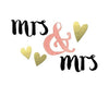 Mrs & Mrs Wedding Congratulations Hotchpotch Greeting Card