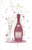 New Home Champagne Bottle Celebration Design Congratulations Card