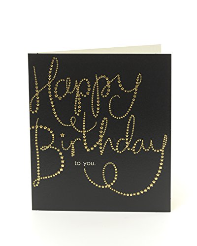 Golden Stars Design General Birthday Card