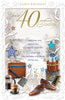 40 Today Open Male Birthday Opacity Card