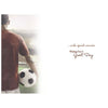 Special Times Happy Birthday Card with Man Holding Football