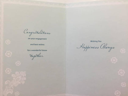 On Your Engagement Ring Congratulations Greetings Card