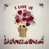 Valentine's Day Card Boofle Holding Balloons