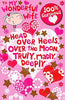 Wonderful Wife Hearts And Stars Design Valentine's Day Card With Badge