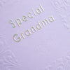Contemporary Patterned Design Braille Birthday Card for Grandma