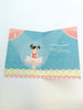 Girls Ballerina 2nd Happy Birthday Greeting Card With Badge