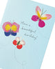 Flower Petal Butterflies Into The Meadow Range Birthday Card