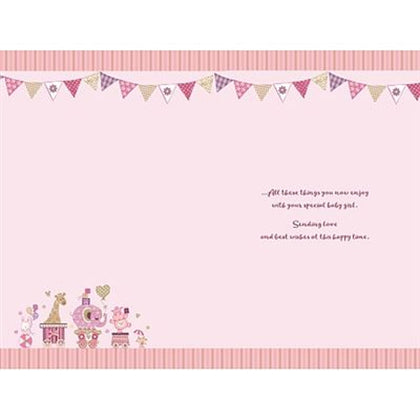 Congratulations Birth Of Your New Baby Girl Card 