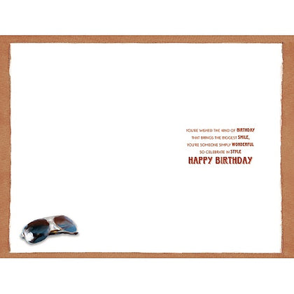 Cheers Birthday Card Sunglasses and Gift For Him