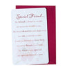 Words of Endearment Special Friend... Mini Card