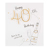40th Birthday Card "Born To Be Celebrated" [Old Model]