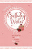 Birthday Wishes Card with Cupcake & Strawberry