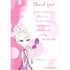 Pack of 20 Pink Girls Thank You Sheets with Envelopes